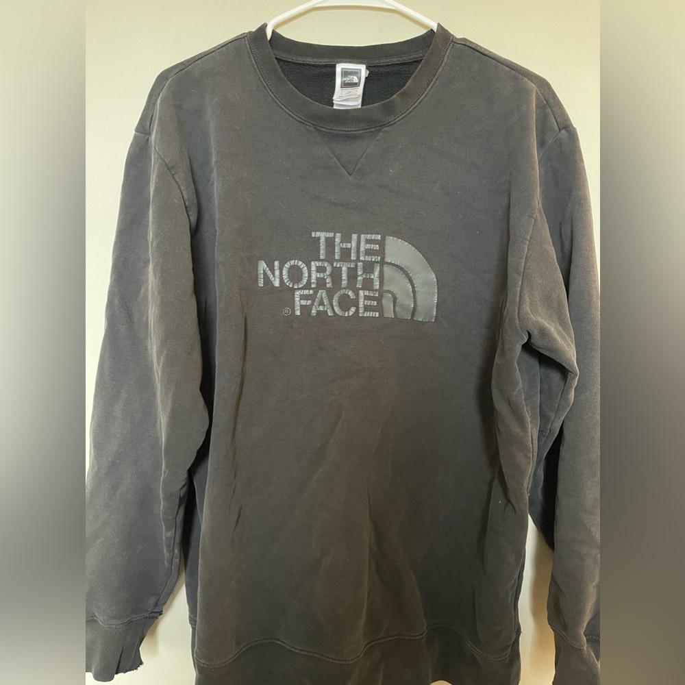 Vintage Black North Face Crew Neck